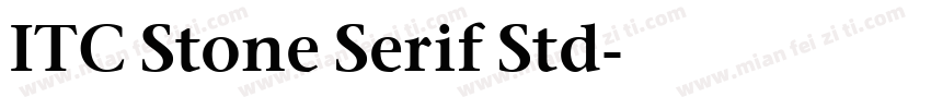 ITC Stone Serif Std字体转换